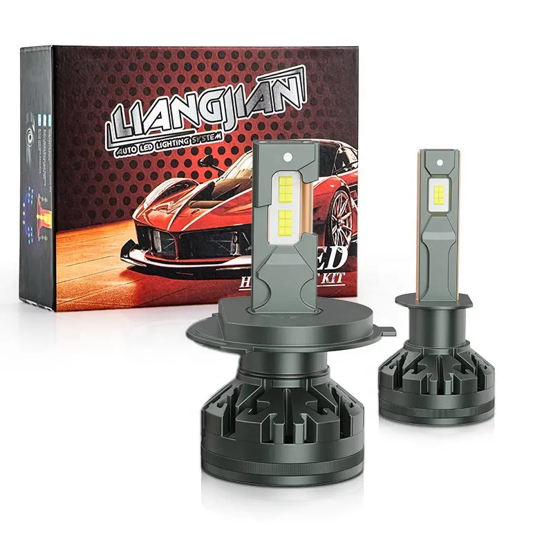 Liangjian factory V45 22000LM 90W 3570 H7 9005 9006 auto car led light bulb H11 H8 H9 H4 Led Headlight