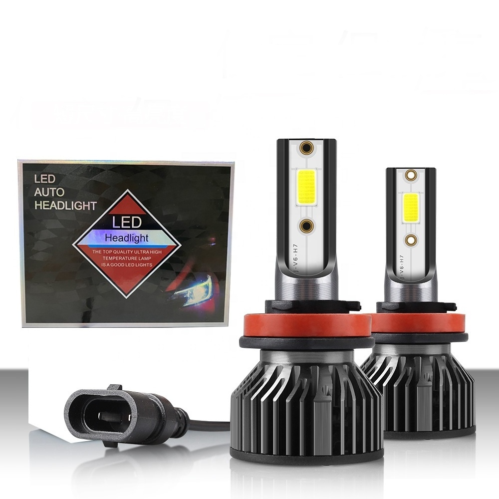 Multifunctional car accessories V6 pretty performance H11 H13 H4 H7 H1 9005 9006 9007 car led headlight bulb