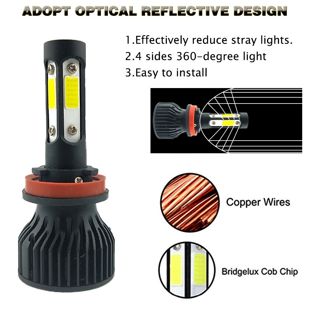 Nice Price 20000 lumen 6500k Waterproof Headlight X7 LED Light H3 H4 H11 9005 9006 Car Light Bulb