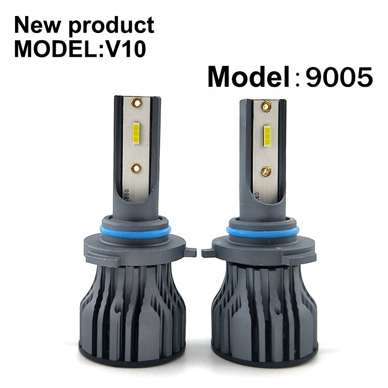 Factory Direct Sale Auto Lighting Systems V10 48W  H1 H4 H7 H11 9005 H13 9004 HB4 Led Car Headlight Bulbs