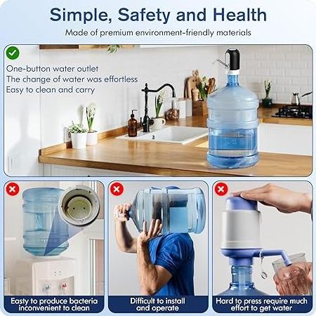 Automatic 5 Gallon Plastic Bottled Instant Cold Drinking Water Bottle Rechargeable Mini Electric Usb Portable Water Dispensers