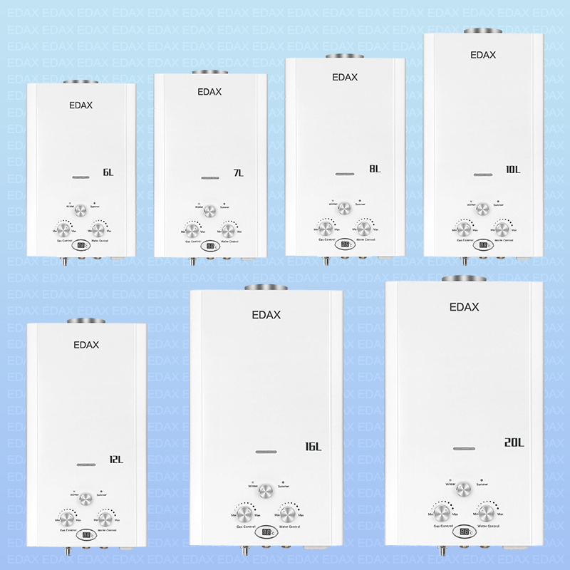 12LFlue Tankless Calefont Custom Or Standard Gaz Geyser Boiler Heaters Hot Shower Propane Instant Butane Tankless Portable