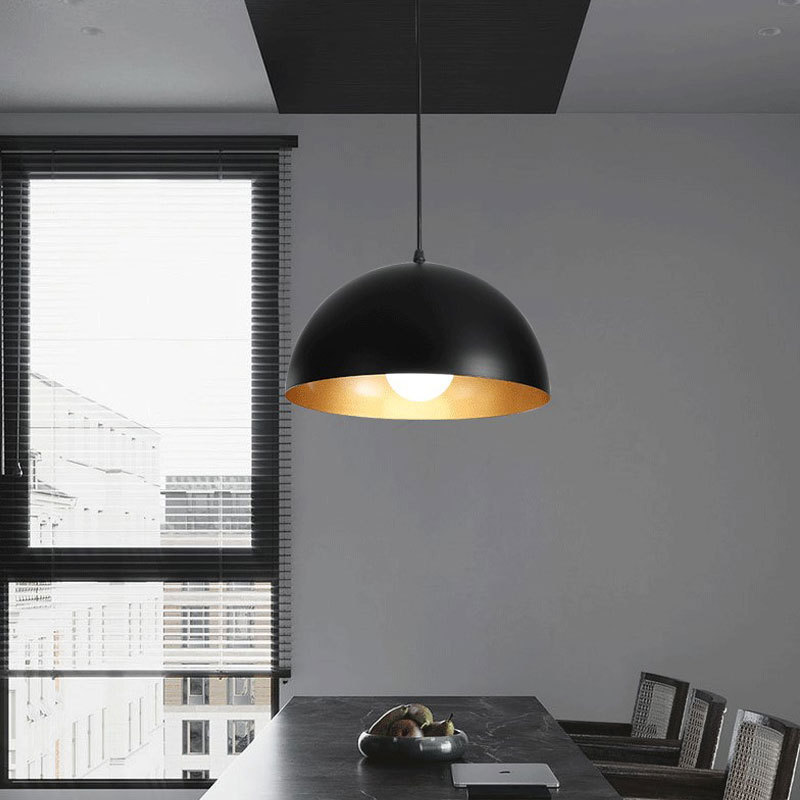 Nordic Dome Metal Ceiling Hanging Pendant Light