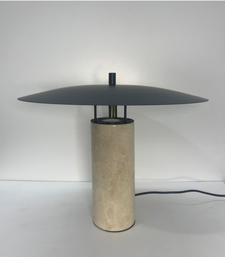 Nordic postmodern minimalist cave stone table lamp design art living room bedroom lamp creative bedside table lamp