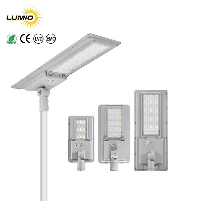 Wholesale Custom Energy Saving Outdoor Lighting Garden IP65 Waterproof 100W 180W 240W All In One Solar Led Street Lights