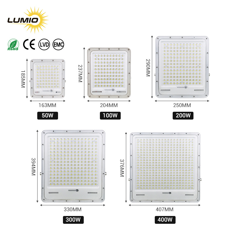 Outdoor Led Floodlight Ip65 Waterproof 50W 100W 200W 300W 400W reflector solar Led Flood Lights