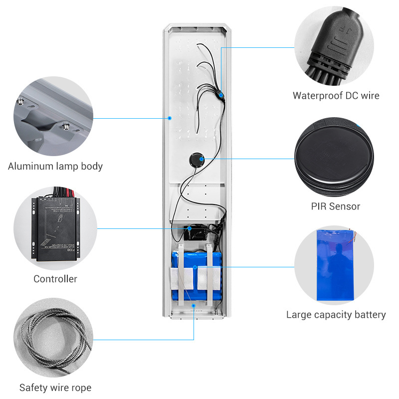 5-Year high quality Solar Outdoor highway lamps Car Park Bridge Road Lamp 8meter motion sensor 400W 600W LED Solar Street Light