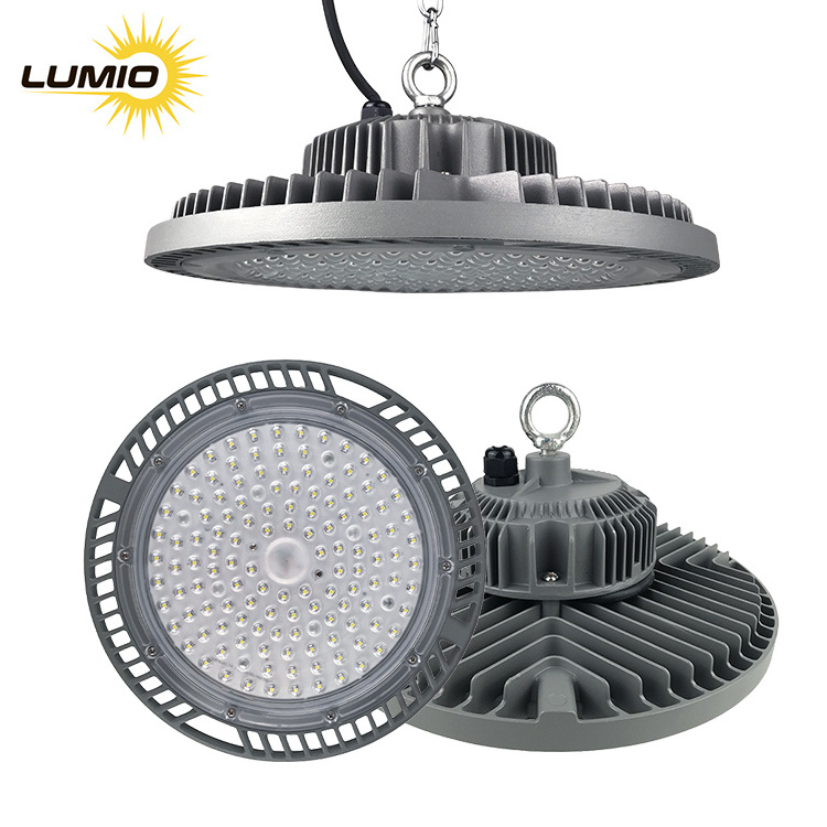 Die-Casting Aluminum highbay led light Hook Hanging Tyle Warehouse Garage Lamp Led Waterproof 100w 150w 200w UFO High Bay Light