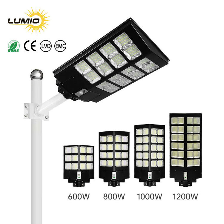 2022 Best Selling Outdoor Waterproof IP65 Road Lamp Integrated 200W 250W 300W 400W 600W 1200W All in One LED Solar Street Light