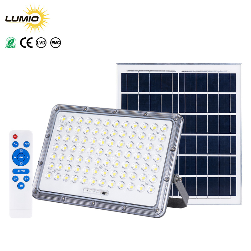 50W 100W 200W 300W Solar flood light motion sensor waterproof outdoor flood lights led ip66 Solar flood light sensor