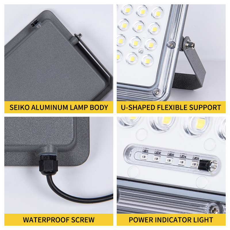 50W 100W 200W 300W Solar flood light motion sensor waterproof outdoor flood lights led ip66 Solar flood light sensor