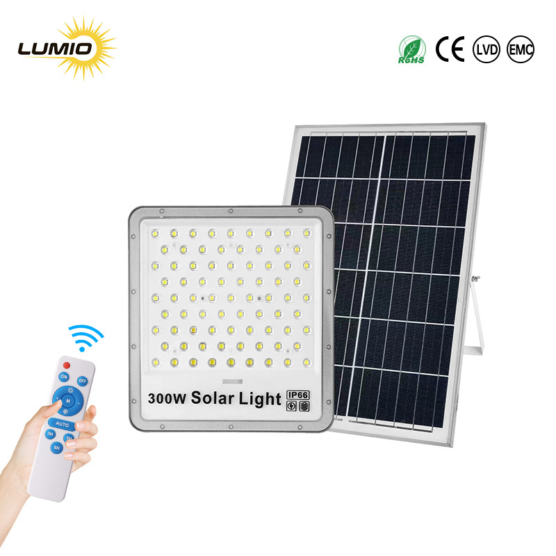 Trade show lighting LED Portable Easy Dimmable Highlight ip65 led solar wall lamp 100W 200W 300W Adjustable outdoor Floodlight