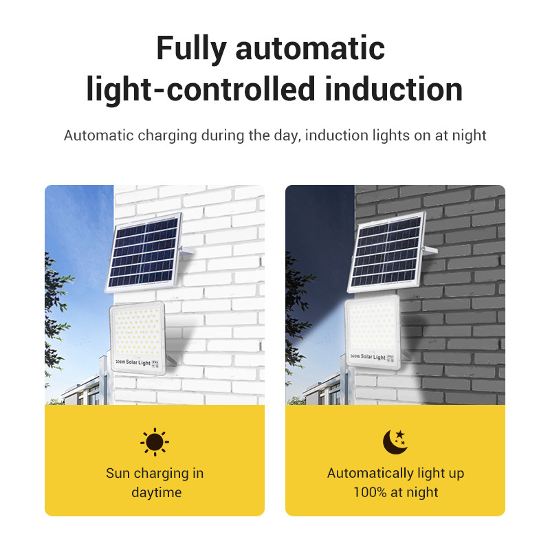 Trade show lighting LED Portable Easy Dimmable Highlight ip65 led solar wall lamp 100W 200W 300W Adjustable outdoor Floodlight