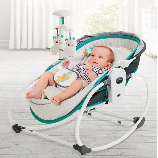 5 in 1 New Design Portable Baby Bouncer Rocker Vibration Infant Adjustable Rocking With Hanging Swing  Chair Bouncer