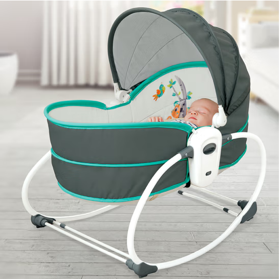 5 in 1 New Design Portable Baby Bouncer Rocker Vibration Infant Adjustable Rocking With Hanging Swing  Chair Bouncer