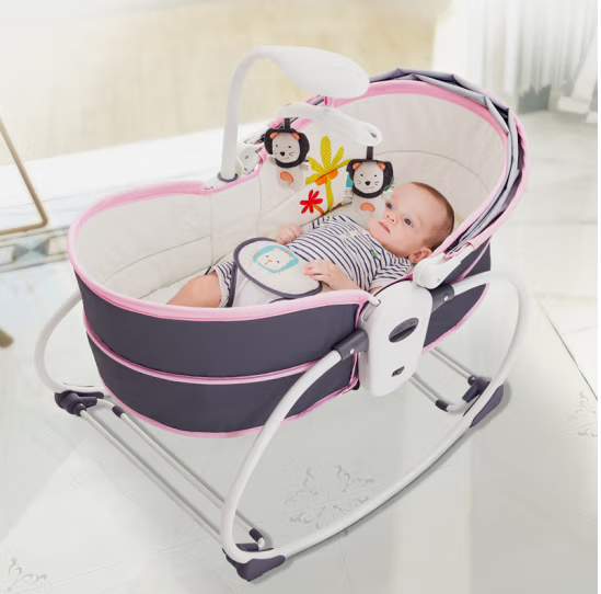 5 in 1 New Design Portable Baby Bouncer Rocker Vibration Infant Adjustable Rocking With Hanging Swing  Chair Bouncer