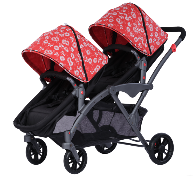 baby wagons High quality double stroller with car seats for twins stroller travel system twin baby strollers