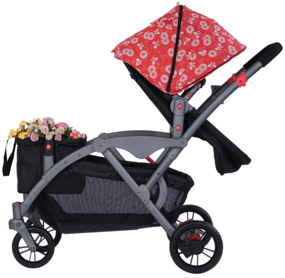 baby wagons High quality double stroller with car seats for twins stroller travel system twin baby strollers