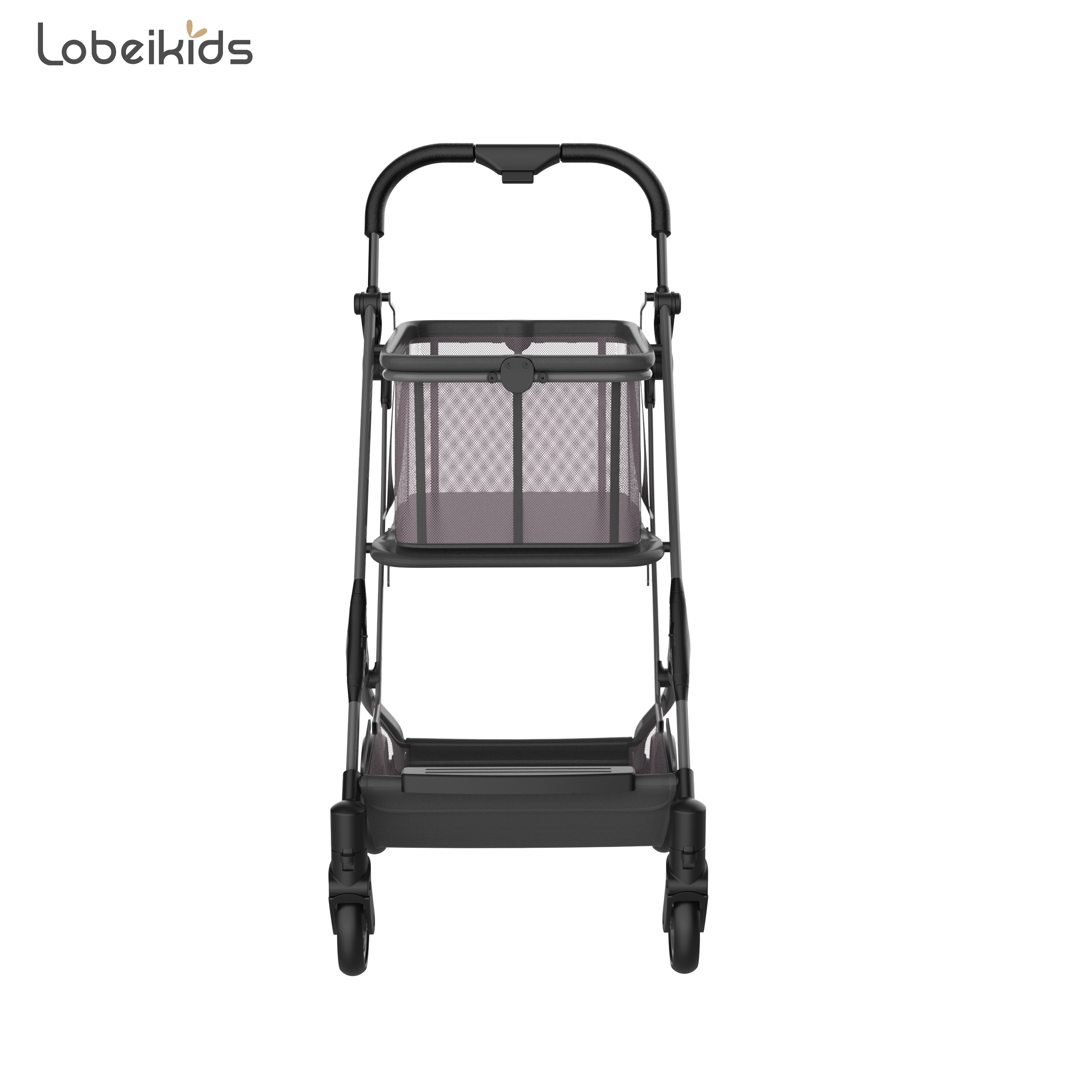 Multiple pet strollers yellow Factory wholesale customized medium detachable foldable dog cart pet stroller for dogs