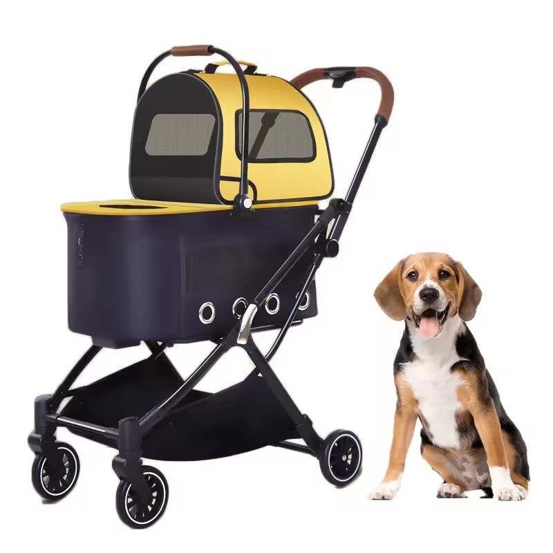 RTS Luxury pet stroller travel 3 wheel and 4 wheel dog strollers small dogs pet stroller for dogs