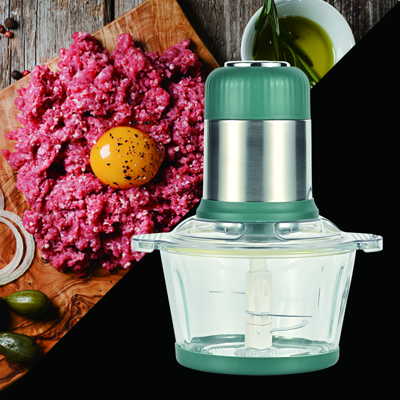 Multifunctional food processor 2L mini kitchen vegetable chopper electric mixer mincer domestic meat grinder