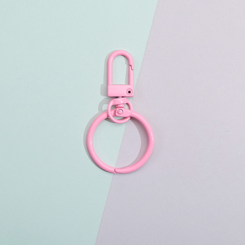 Professional various colors cute and custom size and shape metal key rings