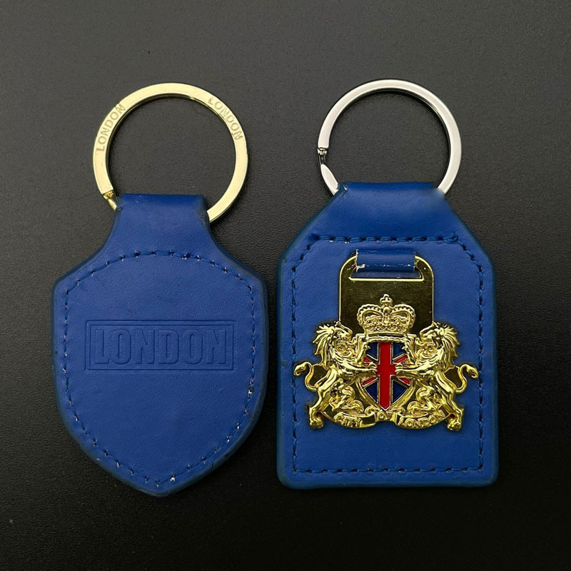 engraveable silk screen pu  car logo laser braided rope square pattern custom leather keychain