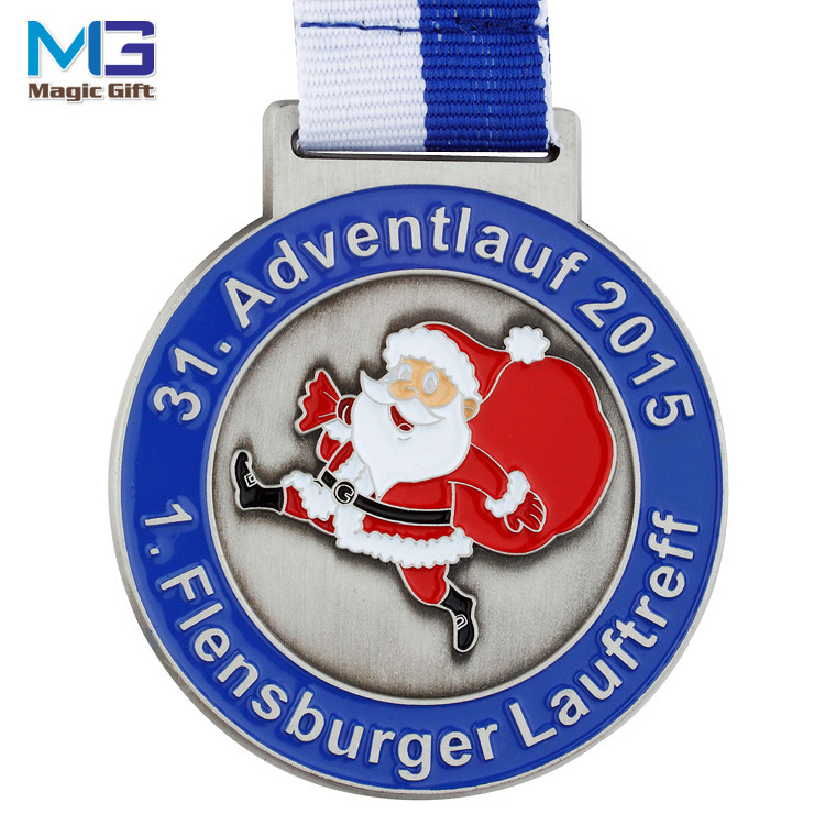 Custom Lucky Gift Seasons Greetings Coin 5K 3K New Year Merry Souvenir  Santa Claus Christmas medal