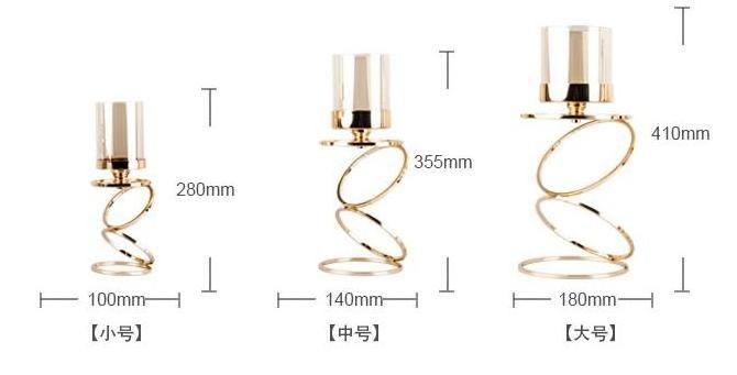 Romantic candle stick wedding candlestick banquet holiday decoration candle holders hanging glass metal candle holders