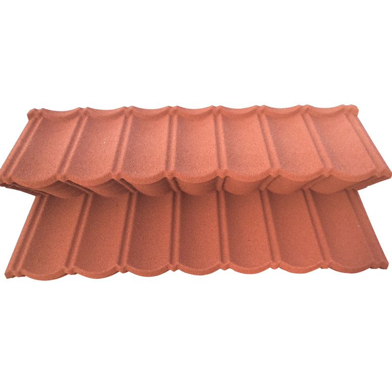 BOND TILE RAINBOW TILE  Hot Sale Metal Roofing Materials Low Cost Stone coated steel roofing tile shingle til  for building