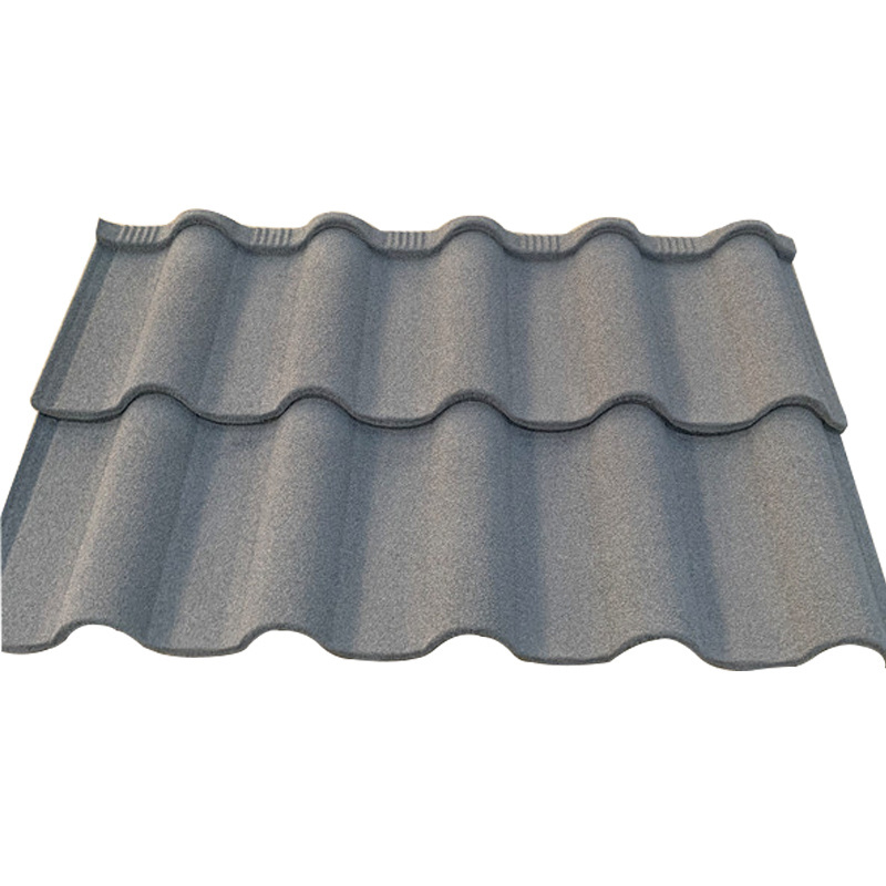 Colorful Stone Coated Roofing Sheets Galvanized Metal Shingle Roma roof tiles for Apartment