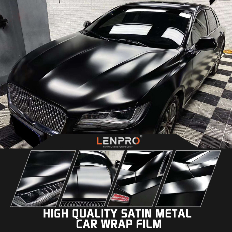 Wholesale Carbon Fiber Automotive Vehicle Wrap Vinyl Glitter Diamond Nardo Grey Satin Matte Gloss Black Vinyl Wrap Rolls For Car