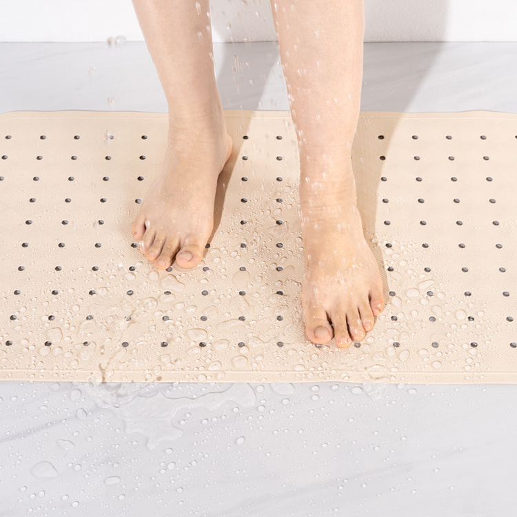 Natural Rubber Bath Mat Anti Slip Bathroom Loofah Shower Tub Mat Waterproof Anti-slip Bath Mat