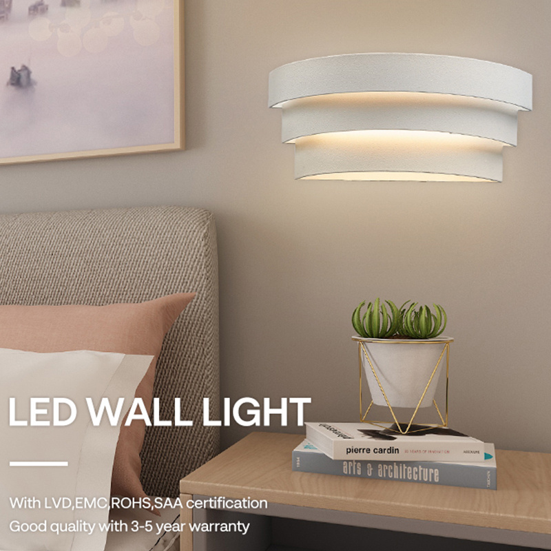 Hotel Decorative Bedroom Indoor Light Sconce Fixture Waterpoof Corner House LED Up And Down Wall Light