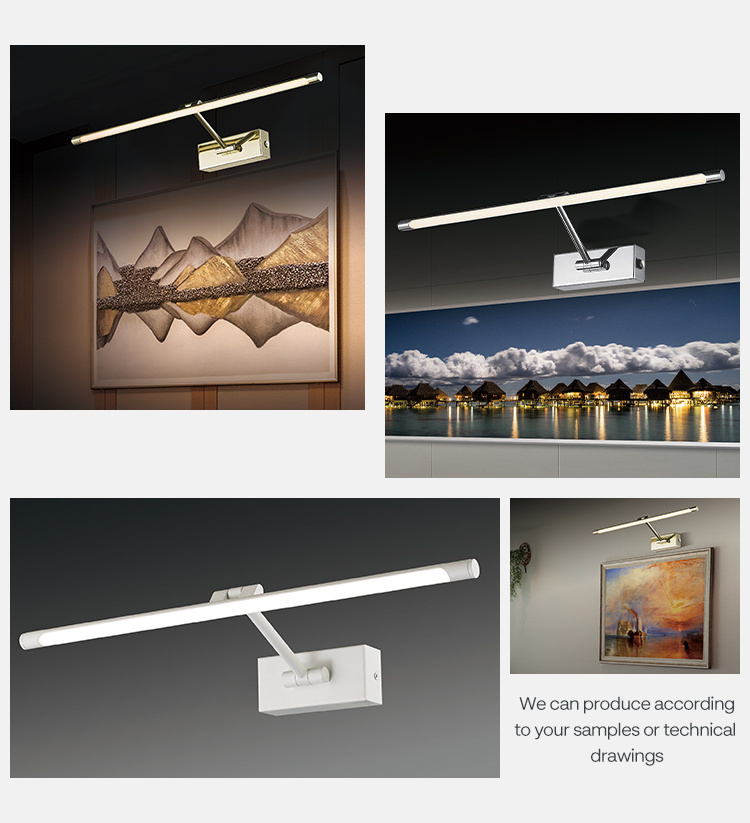 Customized Indoor IP20 8W 10W 12W Art Painting Wall Mounted Lamp Adjustable Gallery LED Picture Light