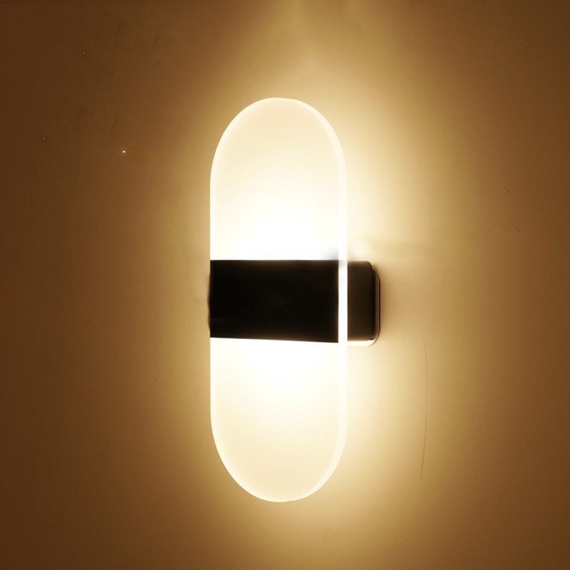 Modern LED Up Down Lighting Living Room Cube Sconce Lamp Fixture Mount Indoor Outdoor Wall Light