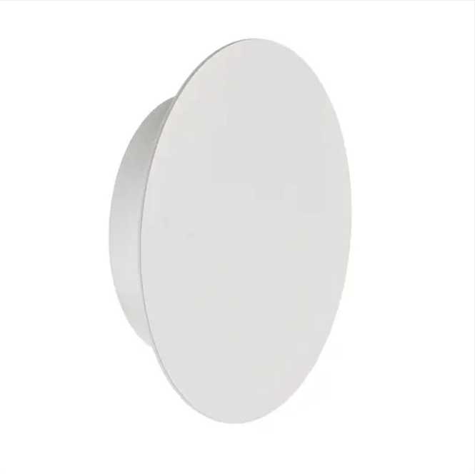 Bedroom Decoration 8W 12W 16W Sandy White Round Moon Aluminum Acrylic Indoor IP20 Wall Lamp