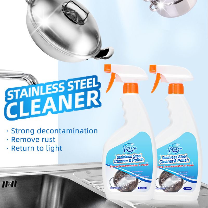 Home Use Cleaning Chemical Deep Removal Stain Liquid Spray Keep Clean Stainless Steel Cleaner