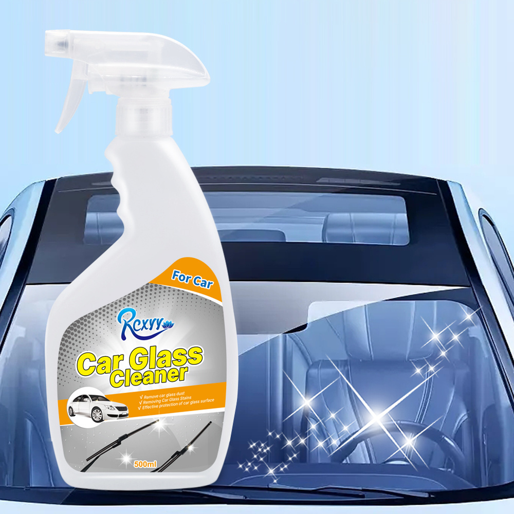 Brand Customization 500ml Strong Decontamination Liquid Car Glass Cleaner Spray For Car Care Cleaning