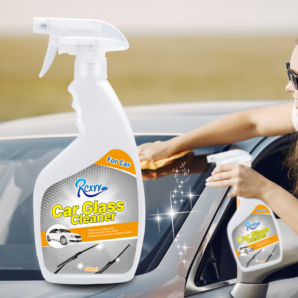 Brand Customization 500ml Strong Decontamination Liquid Car Glass Cleaner Spray For Car Care Cleaning