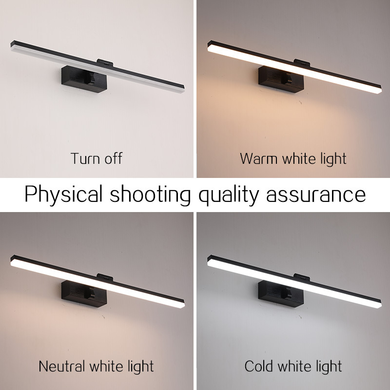 Modern Bathroom mirror front Lamp length 40cm to 120cm rotatable  IP44 Waterproof LED mirror light