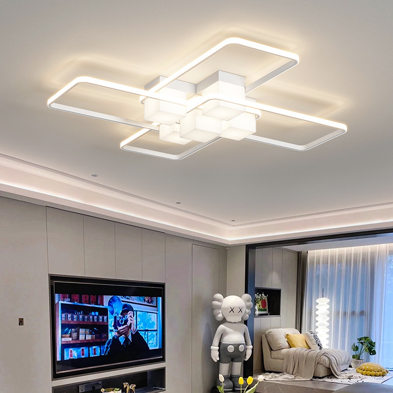 Living Room white Color Surface Mounted square Home Lighting Fixtures Modern LED Ceiling Lights