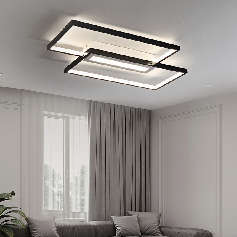 Modern Surface Mounted Bedroom Living Room Home Lighting square Black Ceiling Light,Led Ceiling Lamp,Led Ceiling Light