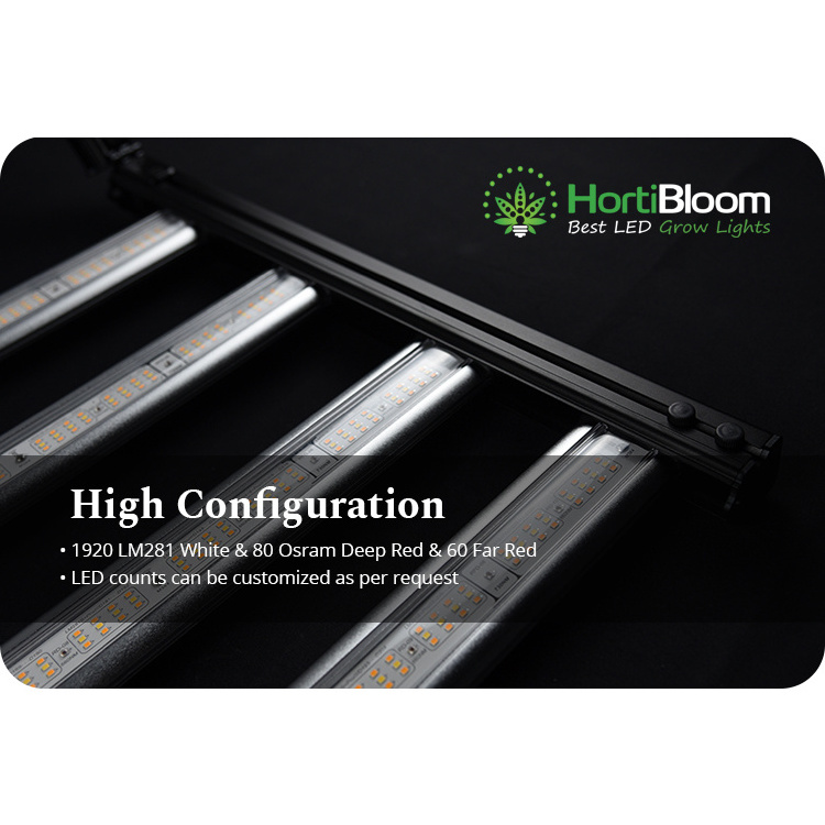 US Stock HortiBloom Commercial Horticulture led light  IR Switch high PAR 720w Led grow light greenhouse