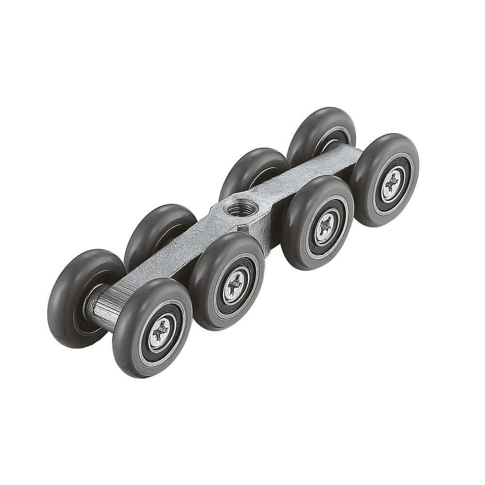 Door Slided Wheels Single-way Buffering Pulleys Closet Door Bearing Pulley System