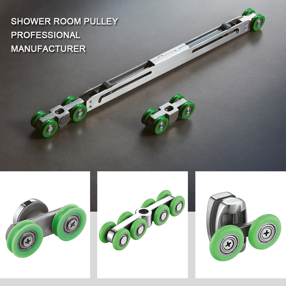 Sliding Door Rollers Round Hanger Shower Room Glass Sliding Door Roller Pulley