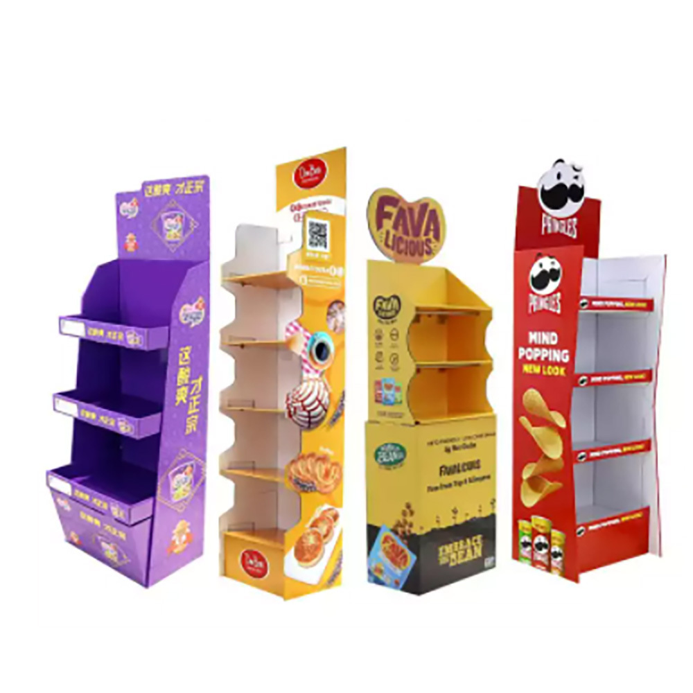 Cardboard Display Rack Cardboard Rack Supermarket Cardboard Holder Shelf Floor Display Rack Carton Shelves Display