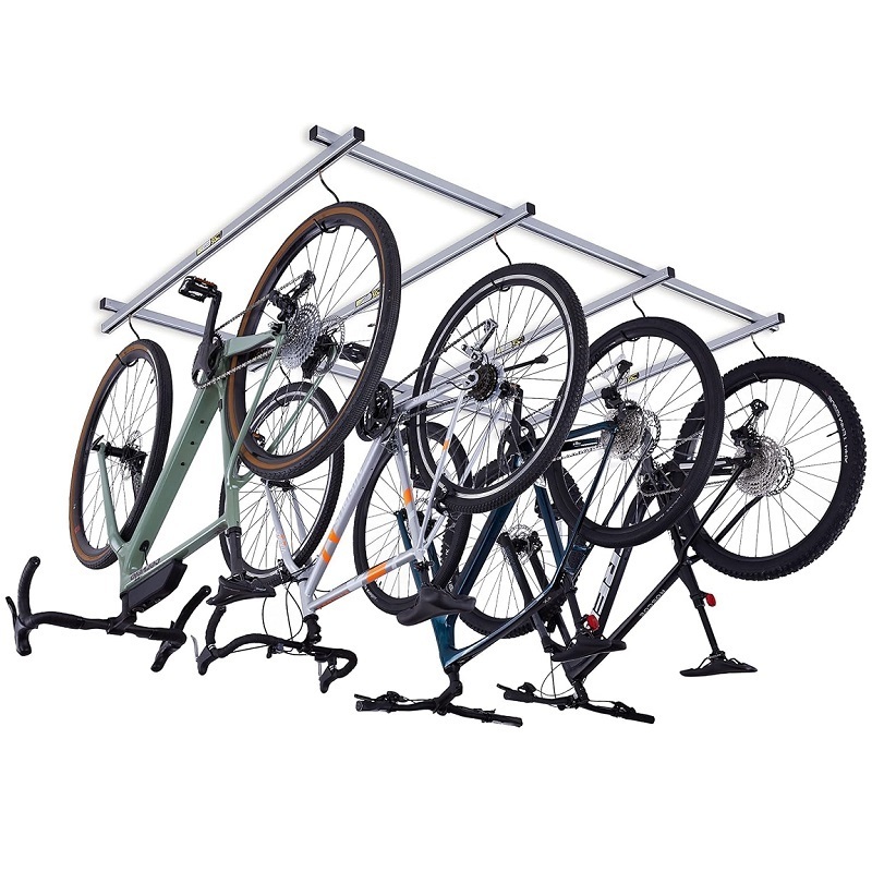 Bike Storage Cycle Glide Home Bicycle Parking WHEEL HOOKS Ceiling mounted indoor bike storage rack