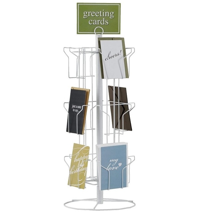 12-Pocket Rotating Greeting Card Rack