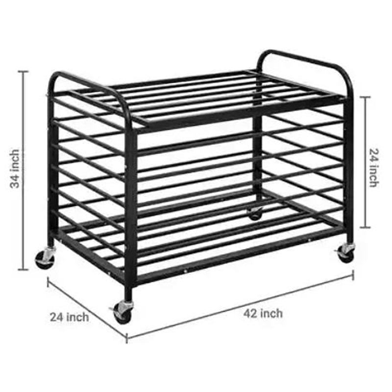 Oem&Odm Sports Room Equipment Organizer Holder Metal Floor Ball Storage Racks With Wheels,Gym Storage Rack